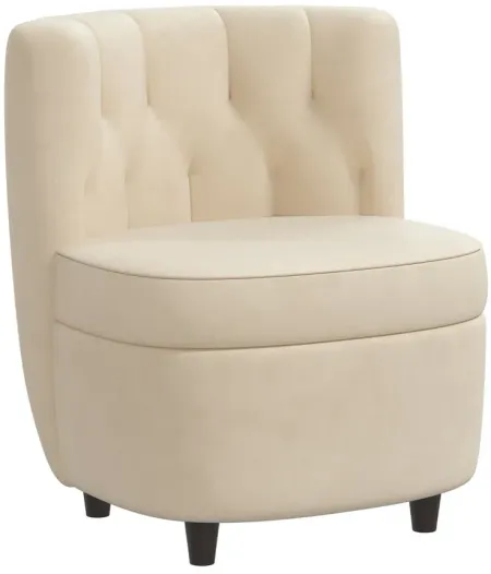 Zaire Chair in Velvet Pearl by Skyline