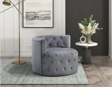 Maypop Swivel Chair in Gray by Homelegance