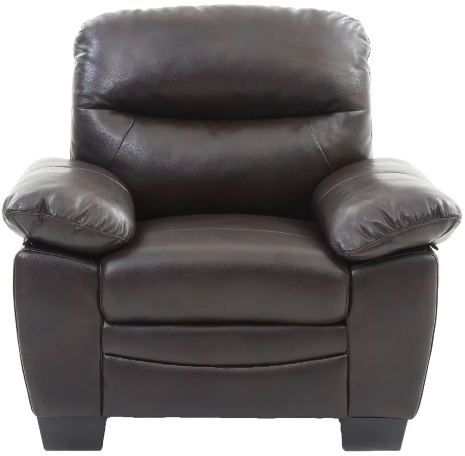Marta Chair in Dark Brown by Glory Furniture