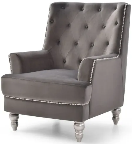 Pamona Occasional Chair in DARK GRAY by Glory Furniture
