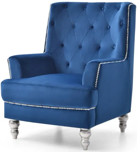 Pamona Occasional Chair in BLUE by Glory Furniture