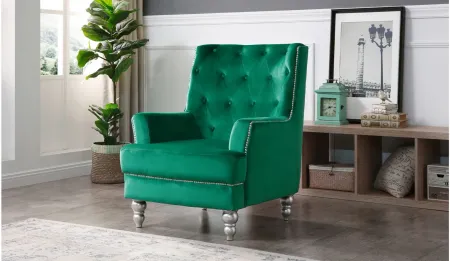 Pamona Occasional Chair in GREEN by Glory Furniture