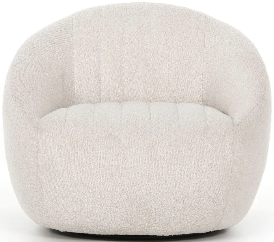 Audie Swivel Chair in Knoll Natural by Four Hands