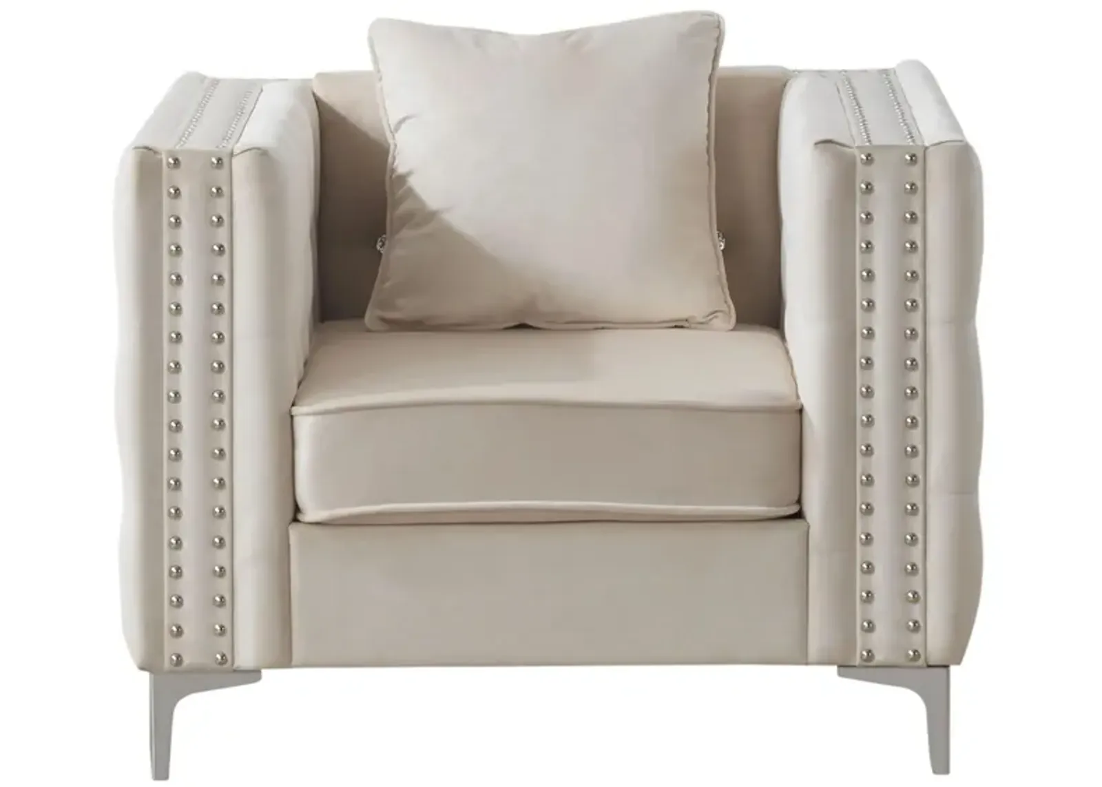 Paige Chair in Ivory by Glory Furniture