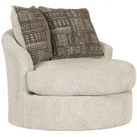 Soletren Swivel Accent Chair in Stone by Ashley Furniture