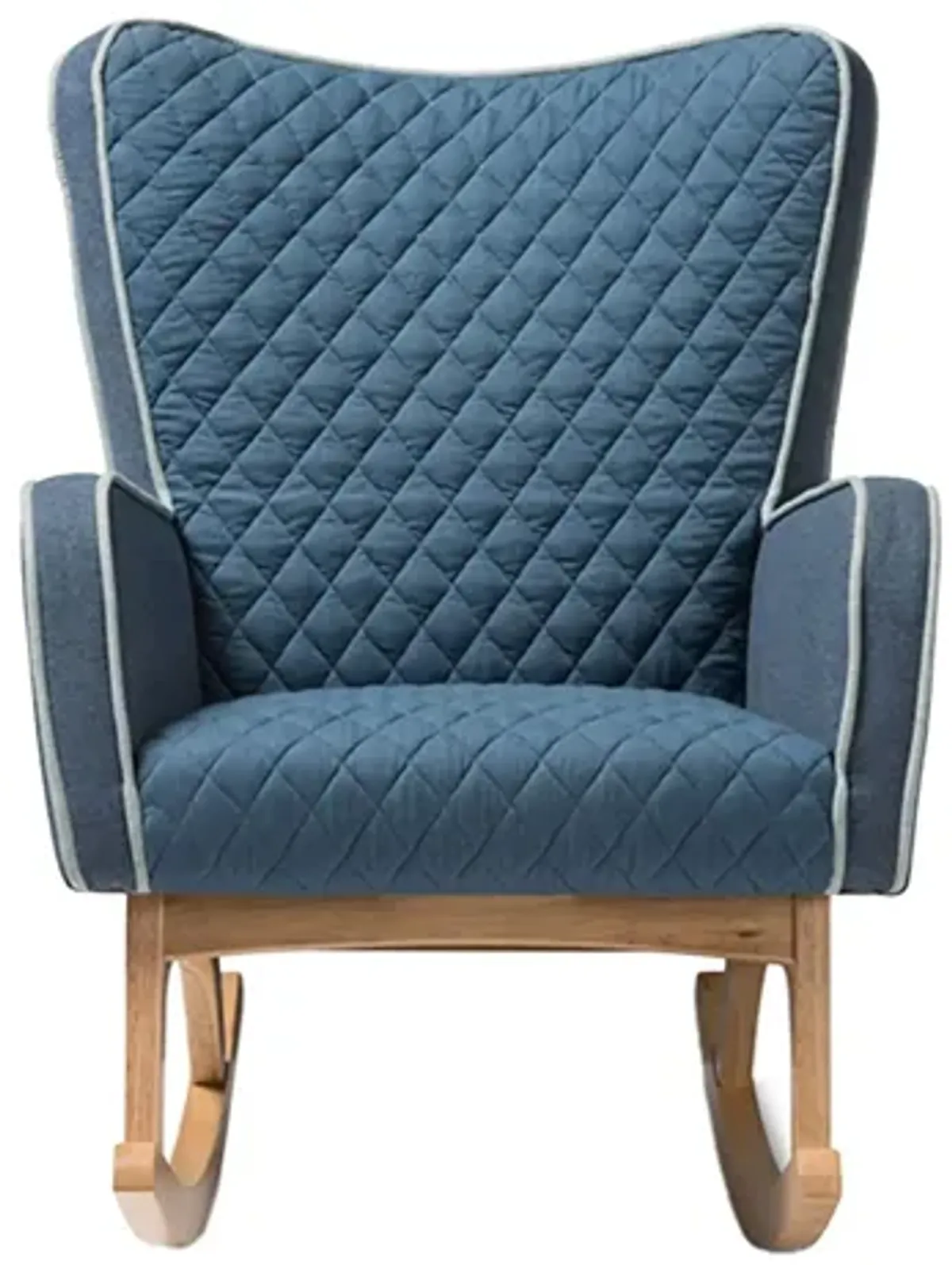 Zoelle Rocking Chair in Blue by Wholesale Interiors