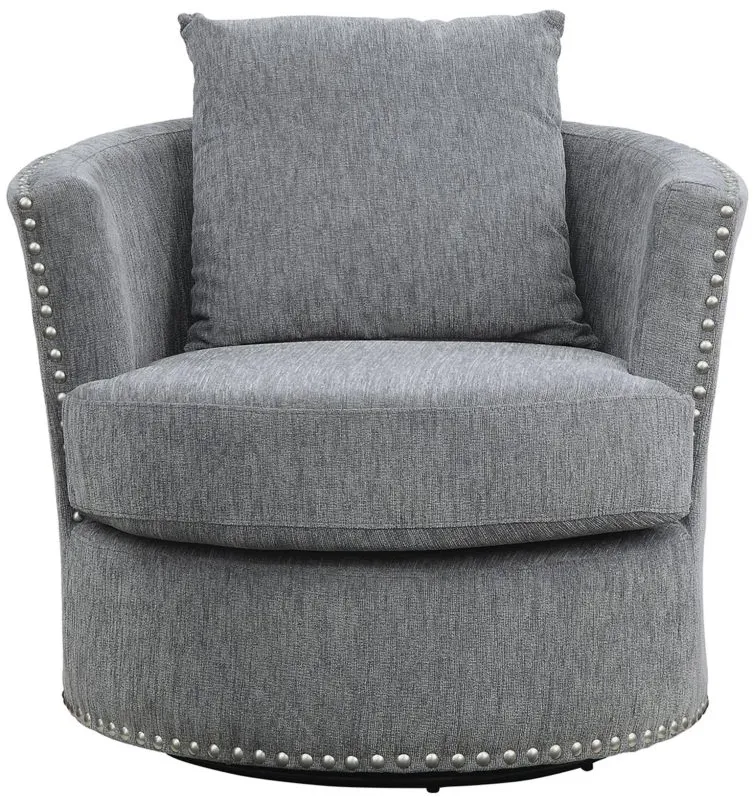 Adelia Swivel Chair in Gray by Homelegance