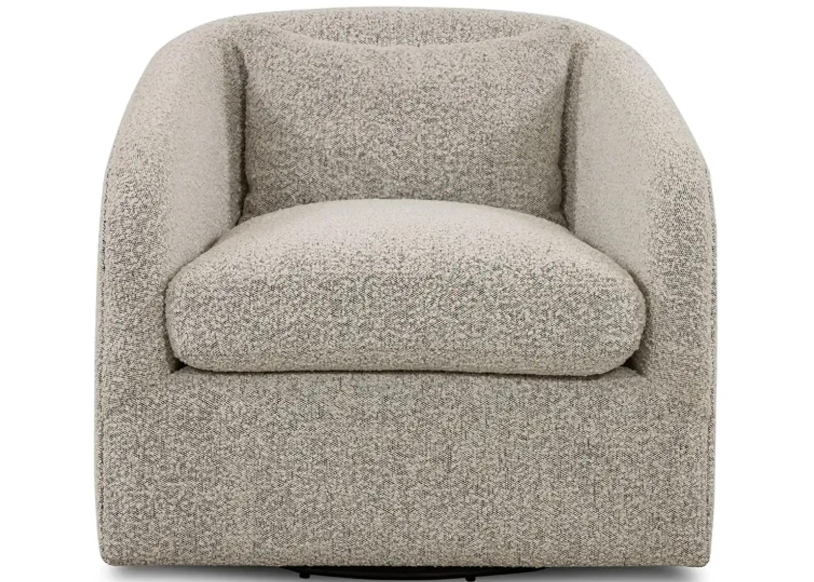 Topanga Swivel Chair in Knoll Domino by Four Hands