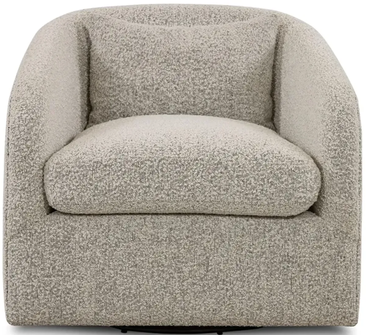 Topanga Swivel Chair in Knoll Domino by Four Hands