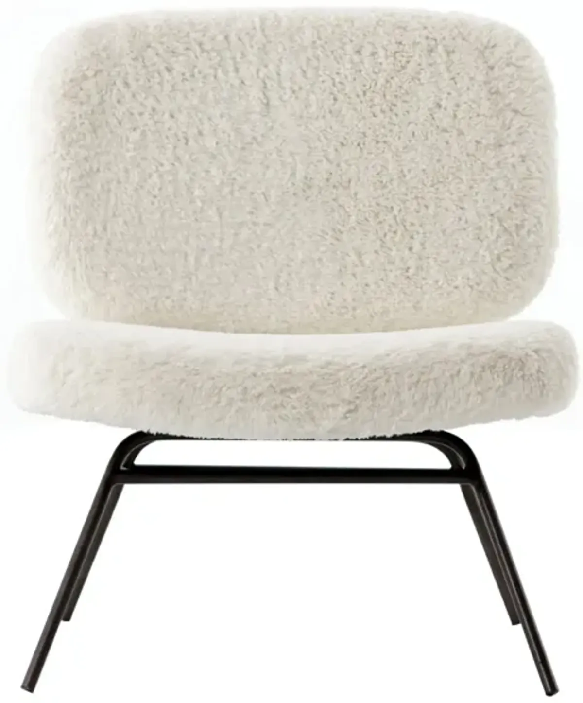 Caleb Chair in Ivory Angora by Four Hands