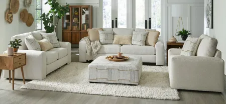 Devlin Accent Chair in Linen by Albany Furniture