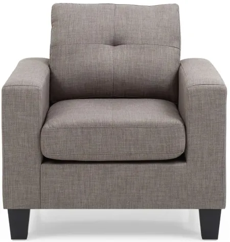 Newbury Club Chair by Glory Furniture in Gray by Glory Furniture