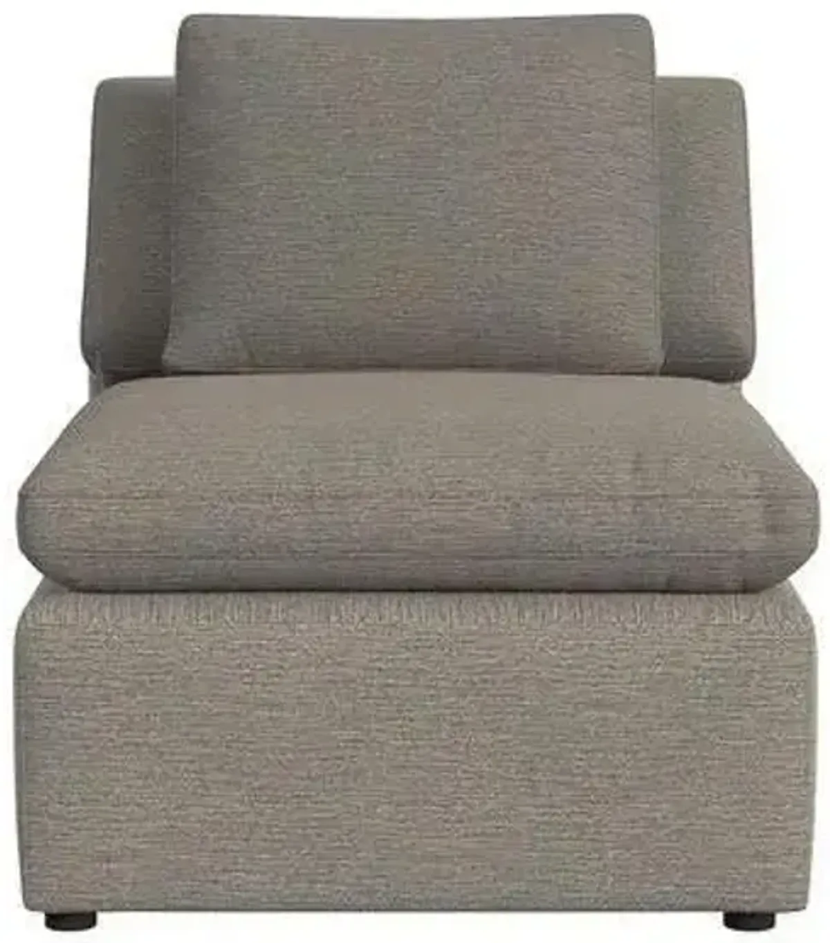 Cortney's Collection Modular Armless Chair in Taupe by DOREL HOME FURNISHINGS