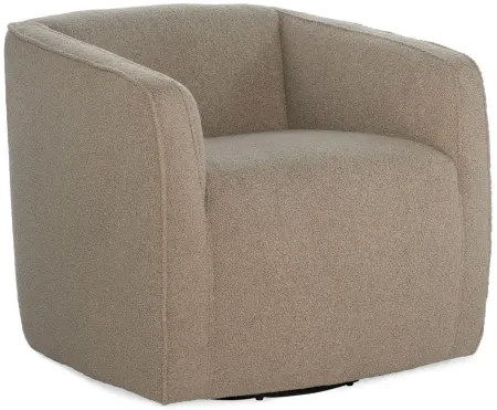 Bennet Swivel Club Chair in Brown by Hooker Furniture