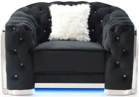 Sapphire Chair in Black by Glory Furniture