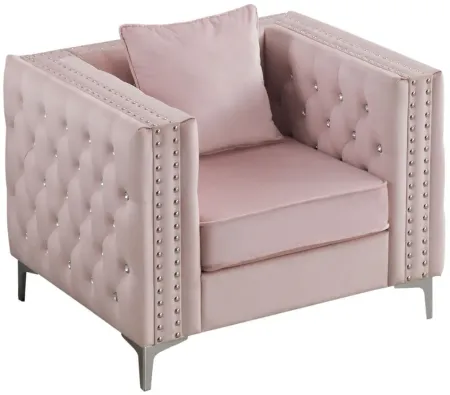 Paige Chair in Pink by Glory Furniture