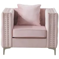 Paige Chair in Pink by Glory Furniture
