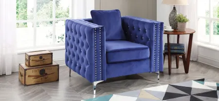 Paige Chair in Blue by Glory Furniture