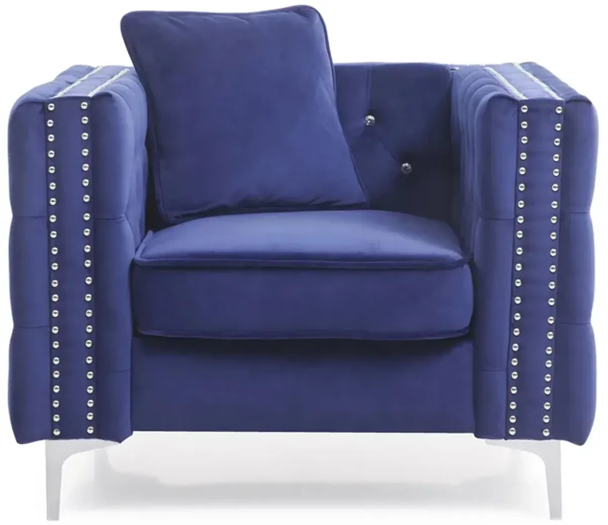 Paige Chair in Blue by Glory Furniture