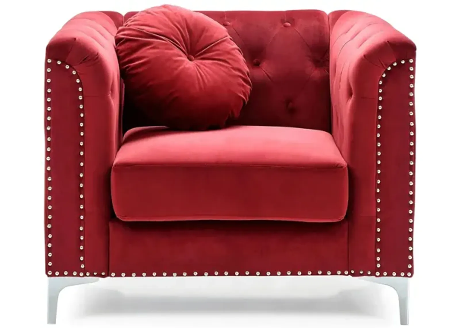 Delray Chair in Red by Glory Furniture