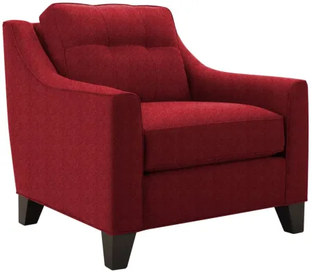 Carmine Chair in Suede so Soft Cardinal by H.M. Richards