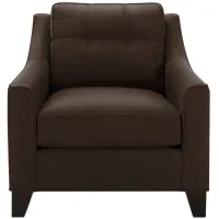 Carmine Chair in Suede so Soft Chocolate by H.M. Richards