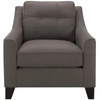 Carmine Chair in Suede so Soft Slate by H.M. Richards