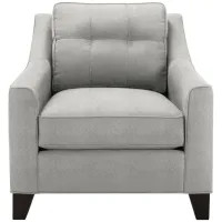 Carmine Chair in Suede so Soft Platinum by H.M. Richards