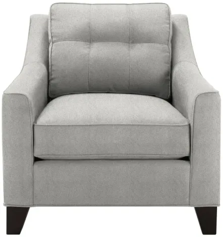 Carmine Chair in Suede so Soft Platinum by H.M. Richards