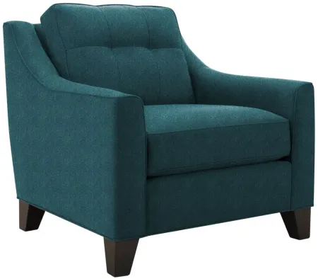 Carmine Chair in Suede so Soft Lagoon by H.M. Richards