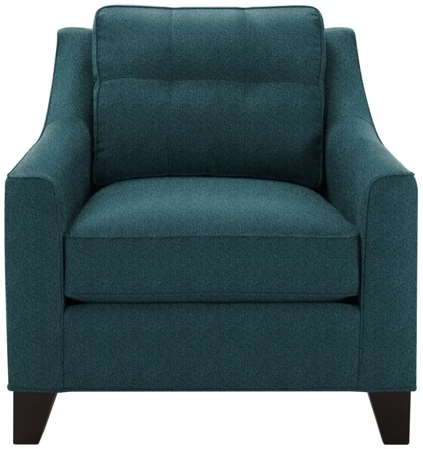 Carmine Chair in Suede so Soft Lagoon by H.M. Richards