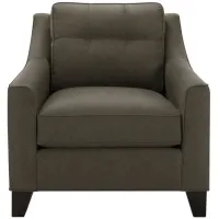 Carmine Chair in Suede So Soft Graystone by H.M. Richards