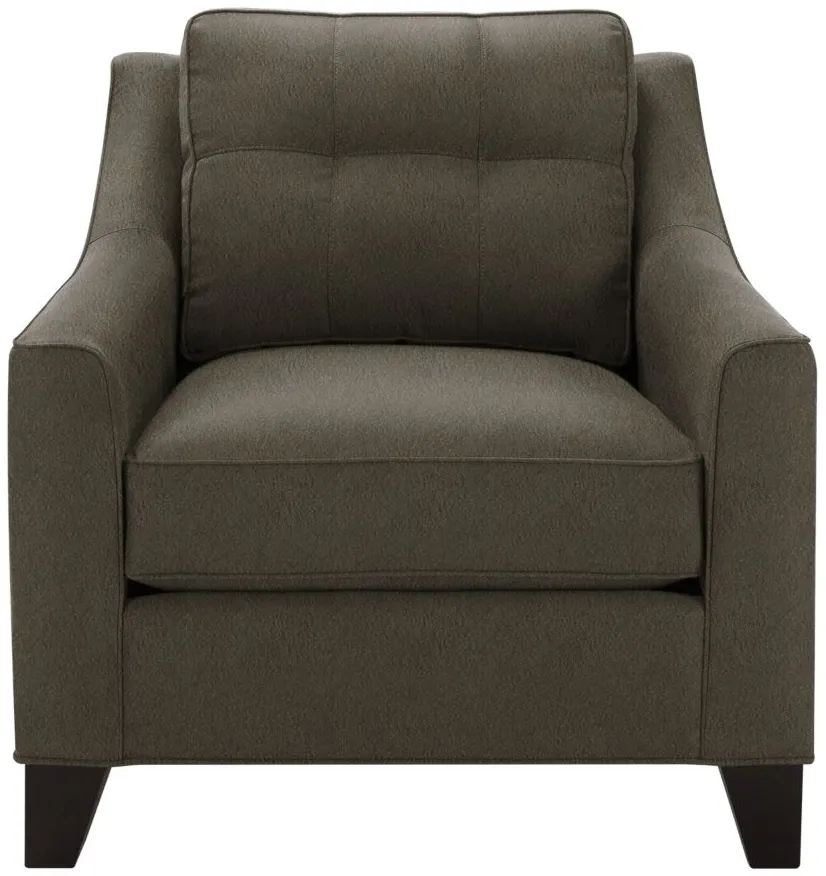 Carmine Chair in Suede So Soft Graystone by H.M. Richards