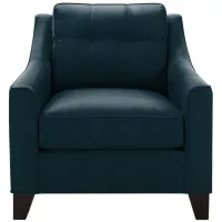 Carmine Chair in Suede So Soft Midnight by H.M. Richards