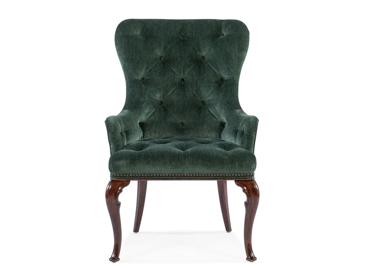 Charleston Host Chair (Set of 2) in Green by Hooker Furniture