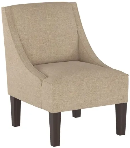 Tatum Accent Chair in Linen Sandstone by Skyline