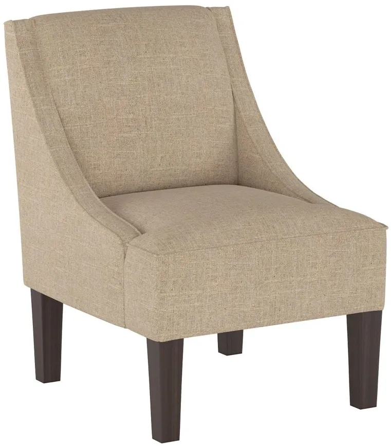 Tatum Accent Chair in Linen Sandstone by Skyline