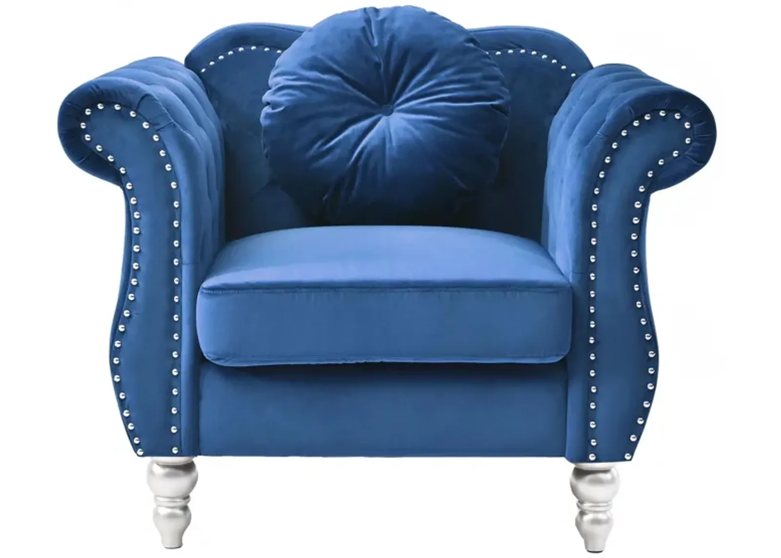 Hollywood Chair in Navy Blue by Glory Furniture