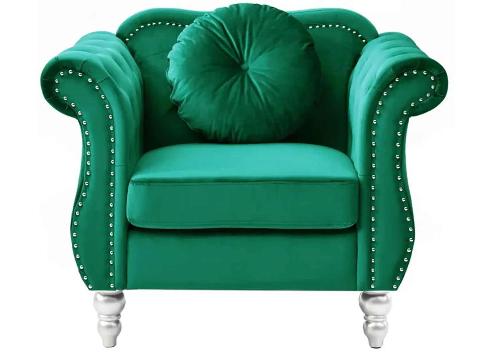 Hollywood Chair in Green by Glory Furniture