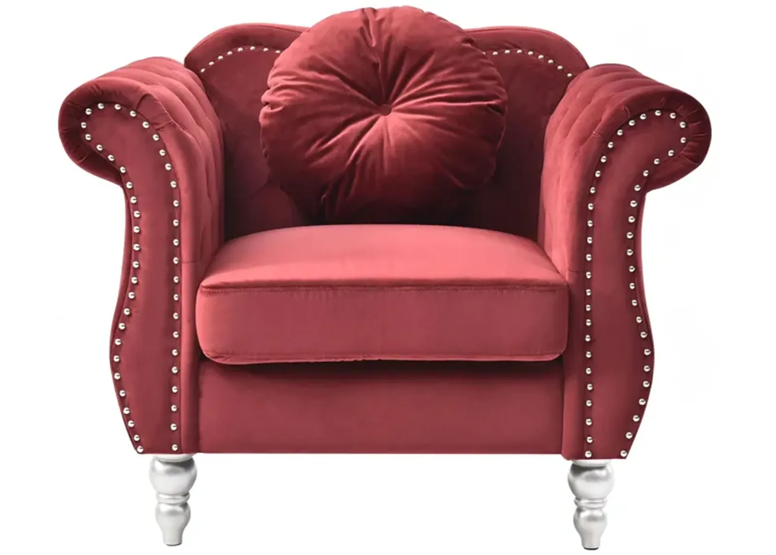 Hollywood Chair in Burgundy by Glory Furniture