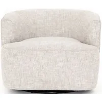 Mila Swivel Chair in Brazos Dove by Four Hands