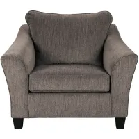 Sanderson Oversized Chair in Slate by Ashley Furniture