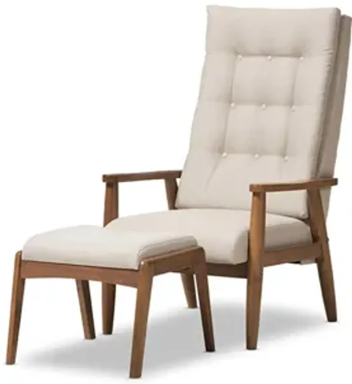 Roxy High-Back Lounge Chair and Ottoman Set