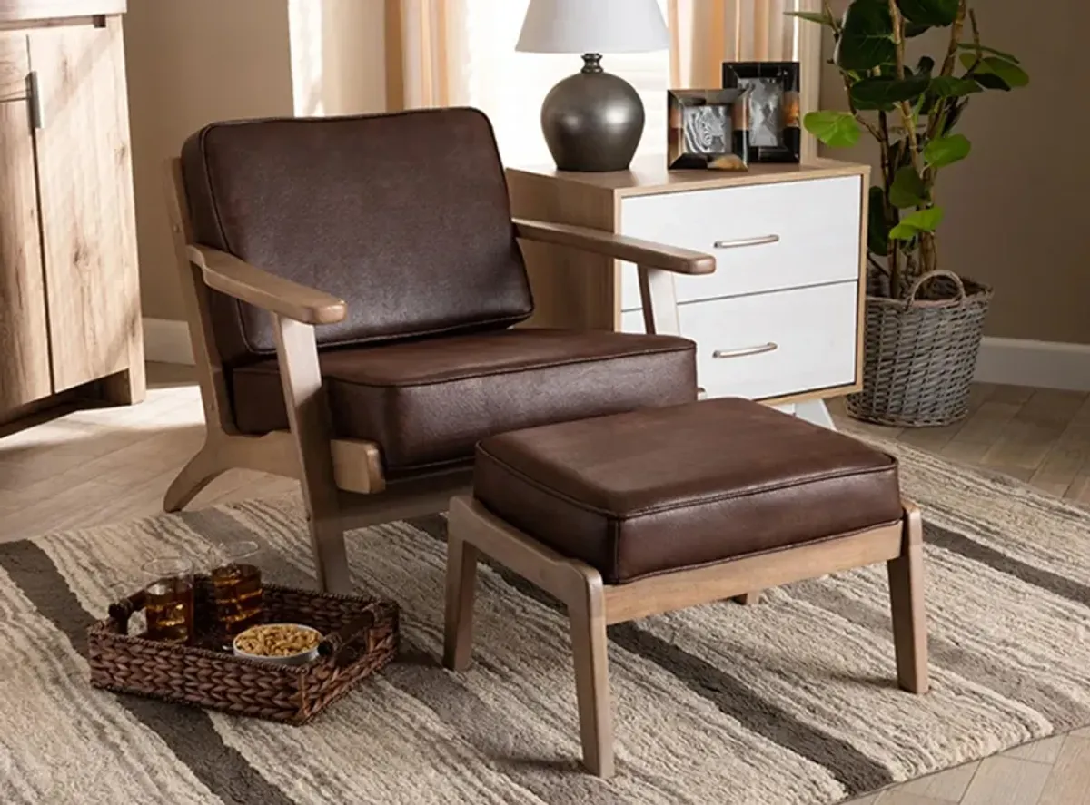 Sigrid 2-pc. Armchair and Ottoman Set