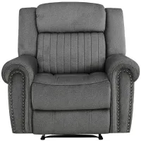 Lanning Reclining Chair in Charcoal by Homelegance