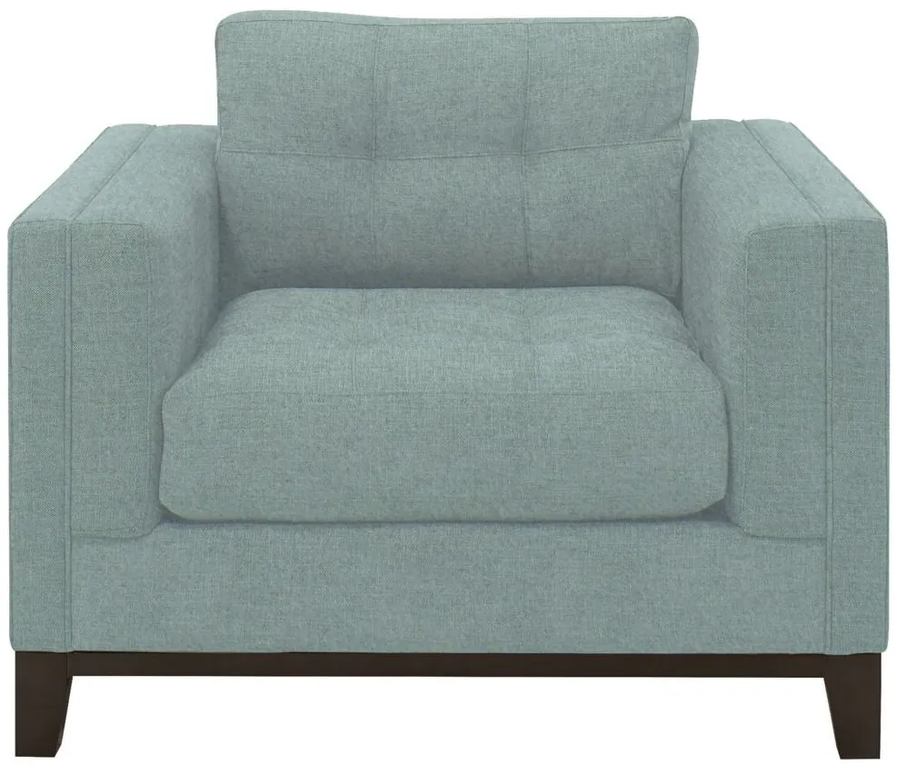 Mirasol Chair in Suede so Soft Hydra by H.M. Richards