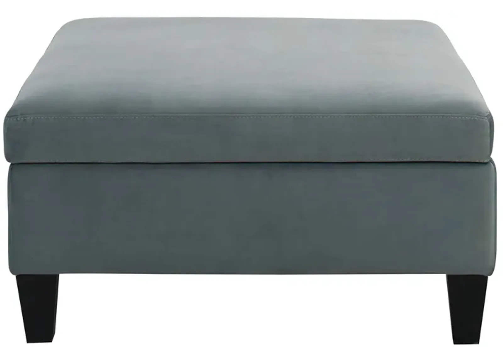 Arlo Storage Ottoman in Blue by Jonathan Louis