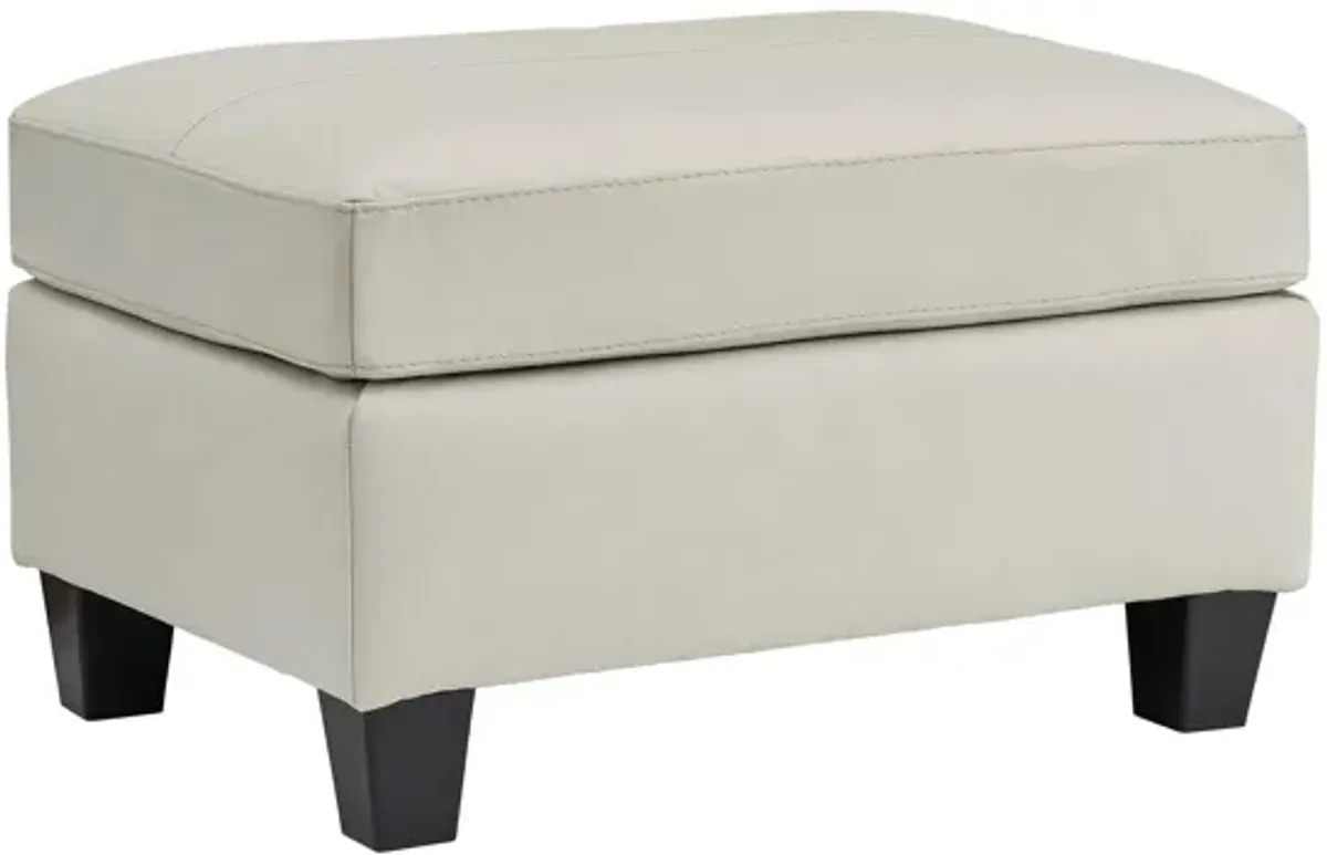 Grant Leather Ottoman