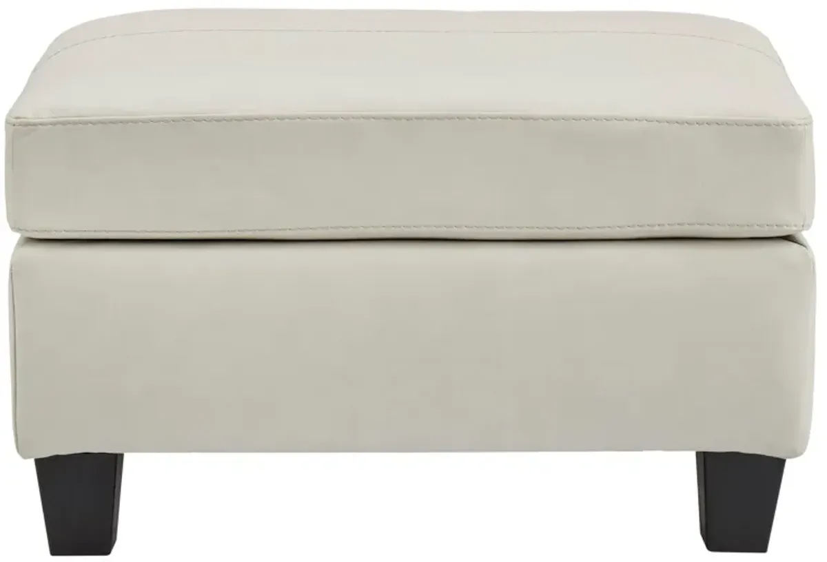 Grant Leather Ottoman