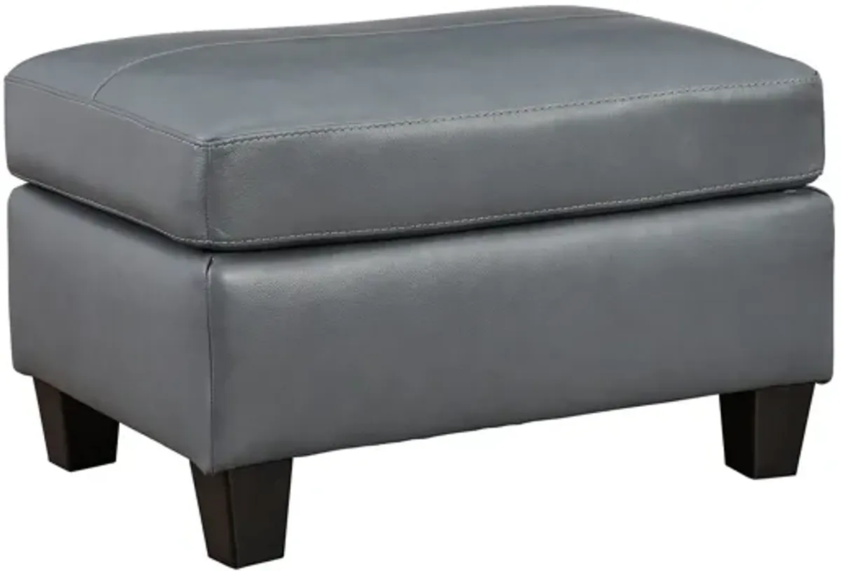 Grant Leather Ottoman